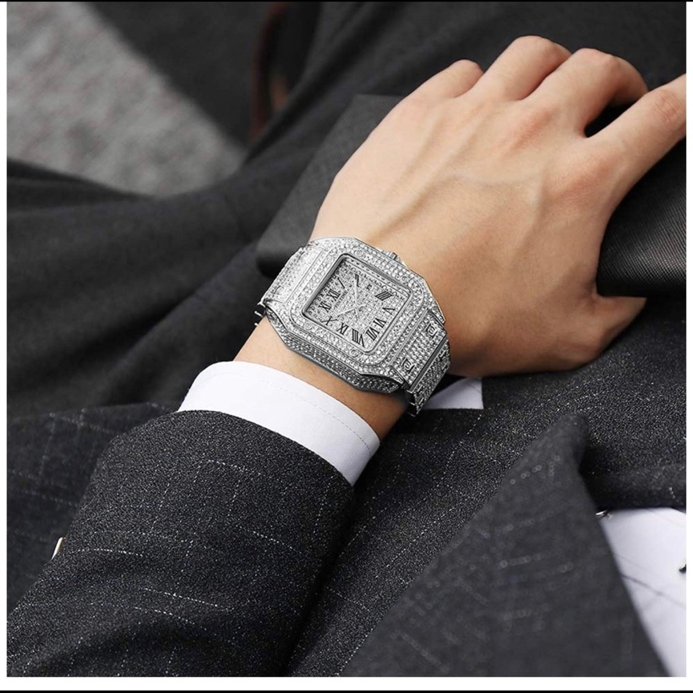 Iced out watch